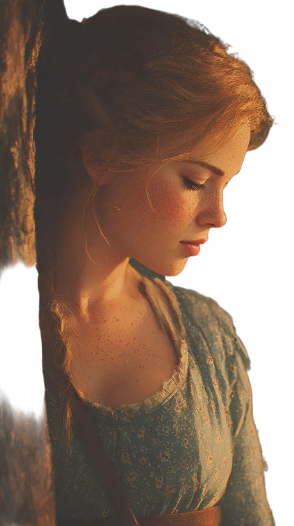 Freckled Milkmaid Vinyl Car Decal Sticker – Waterproof & UV-Resistant 