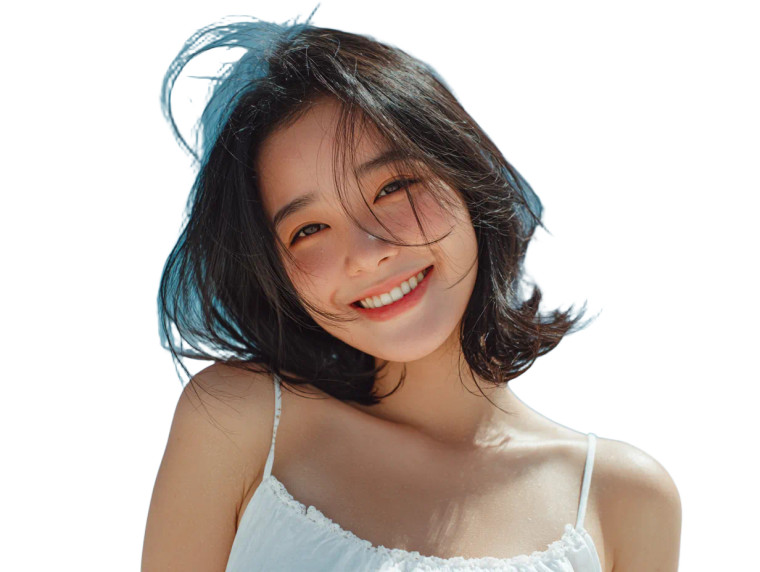 Radiant Chinese Girl Vinyl Car Decal Sticker – Waterproof & UV-Resistant 