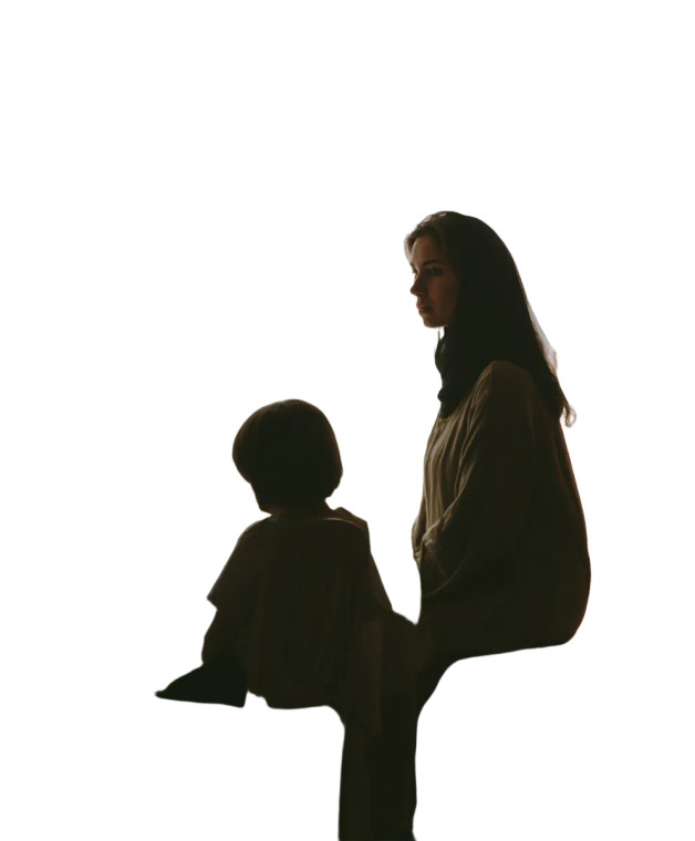 Saudi Mother Silhouette Vinyl Car Decal Sticker – Waterproof & UV-Resistant 
