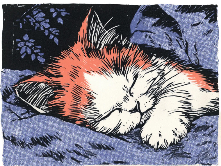 Sleeping Garfield Vinyl Car Decal Sticker – Waterproof & UV-Resistant 