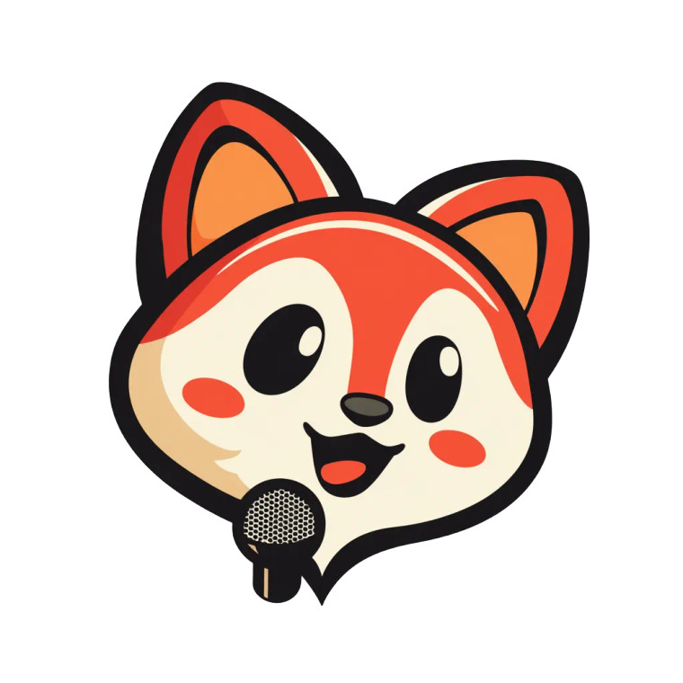 Fox Chat Mascot Vinyl Car Decal Sticker – Waterproof & UV-Resistant 