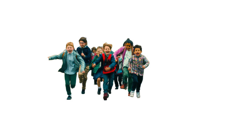 Children Exiting School Vinyl Car Decal Sticker – Waterproof & UV-Resistant 