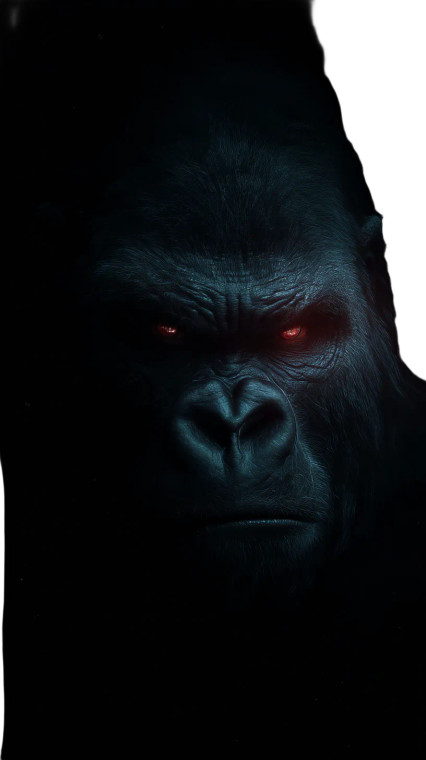 Ominous Gorilla Vinyl Car Decal Sticker – Waterproof & UV-Resistant 