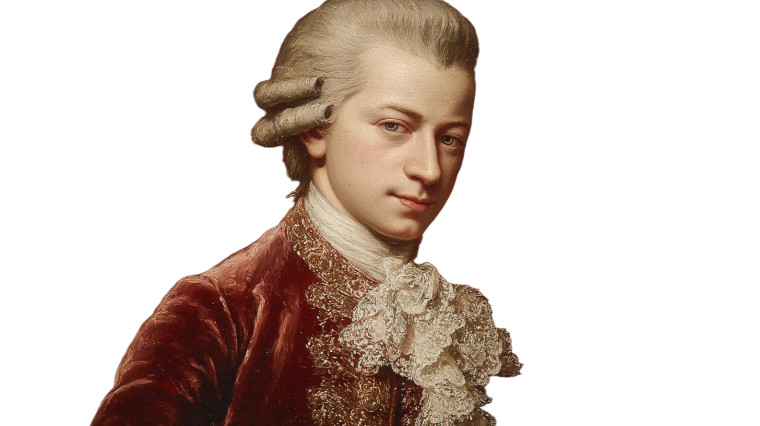 Mozart Oil Portrait Vinyl Car Decal Sticker – Waterproof & UV-Resistant 