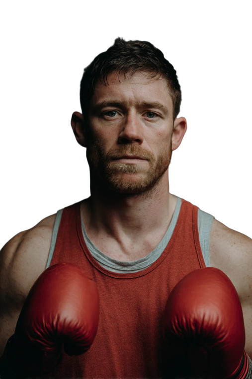 Young Boxer Portrait Vinyl Car Decal Sticker – Waterproof & UV-Resistant 