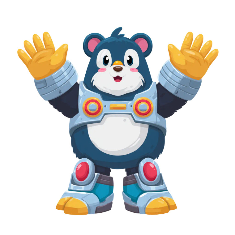 Cartoon Bear Penguin Vinyl Car Decal Sticker – Waterproof & UV-Resistant 