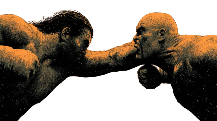 Wrestlers In Combat Vinyl Car Decal Sticker – Waterproof & UV-Resistant 