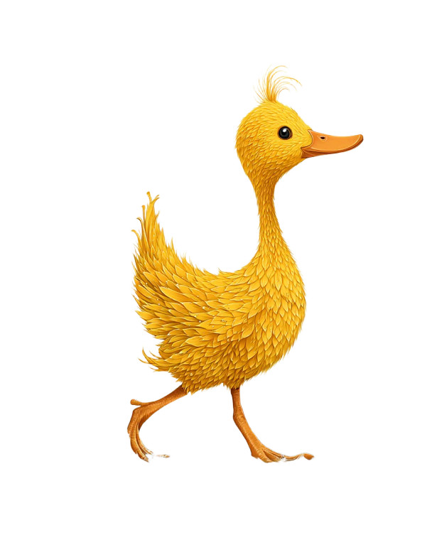 Playful Duckling Splashing Vinyl Car Decal Sticker – Waterproof & UV-Resistant 