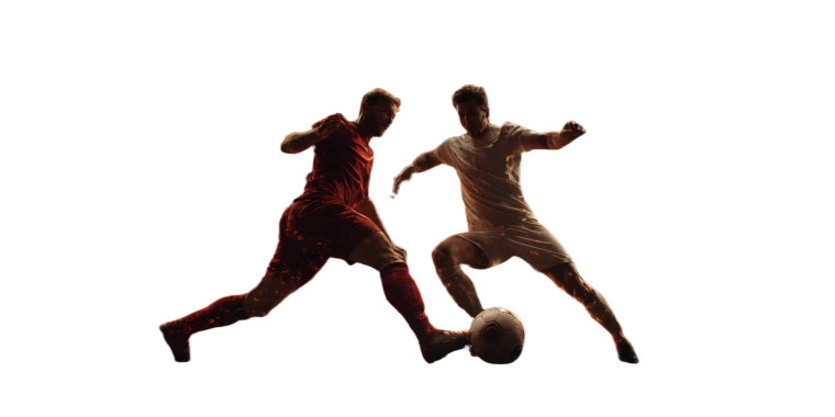 Clashing Soccer Players Vinyl Car Decal Sticker – Waterproof & UV-Resistant 