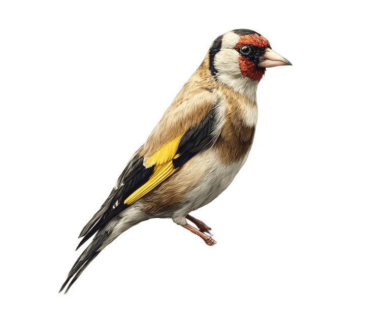 Goldfinch On Branch Vinyl Car Decal Sticker – Waterproof & UV-Resistant 