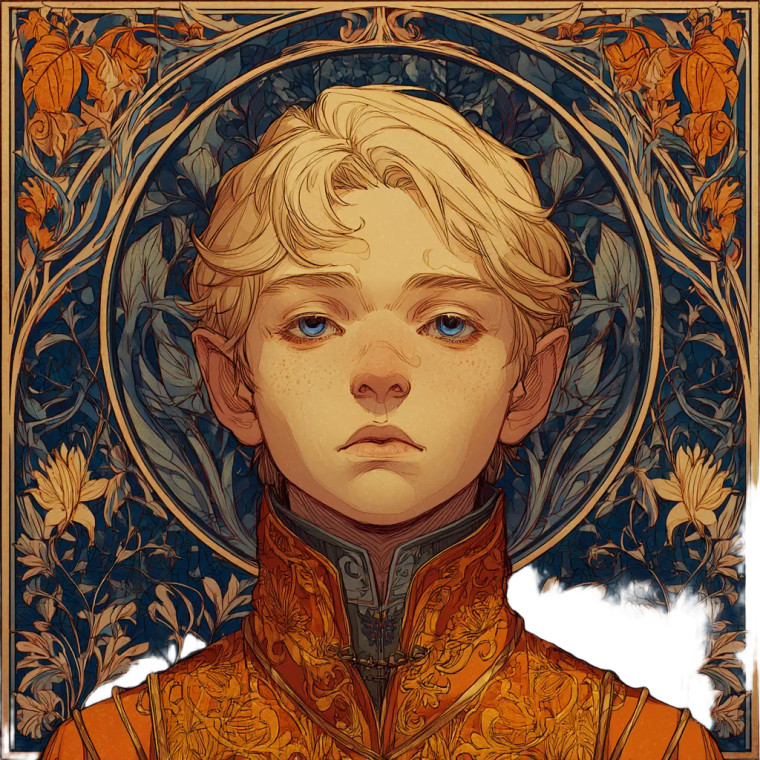 Elf Prince Portrait V2 Vinyl Car Decal Sticker – Waterproof & UV-Resistant 