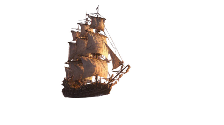 Wooden Sailing Ship Vinyl Car Decal Sticker – Waterproof & UV-Resistant 