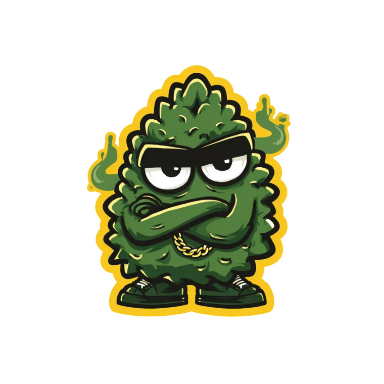 Kaiju Cannabis Bud V2 Vinyl Car Decal Sticker – Waterproof & UV-Resistant 