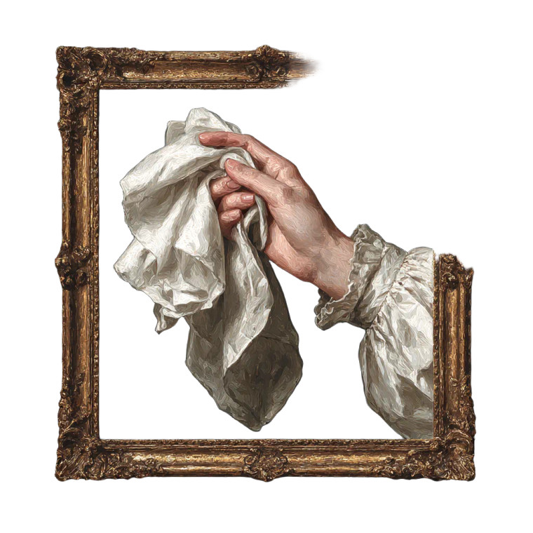 Gothic Handkerchief Portrait Vinyl Car Decal Sticker – Waterproof & UV-Resistant 