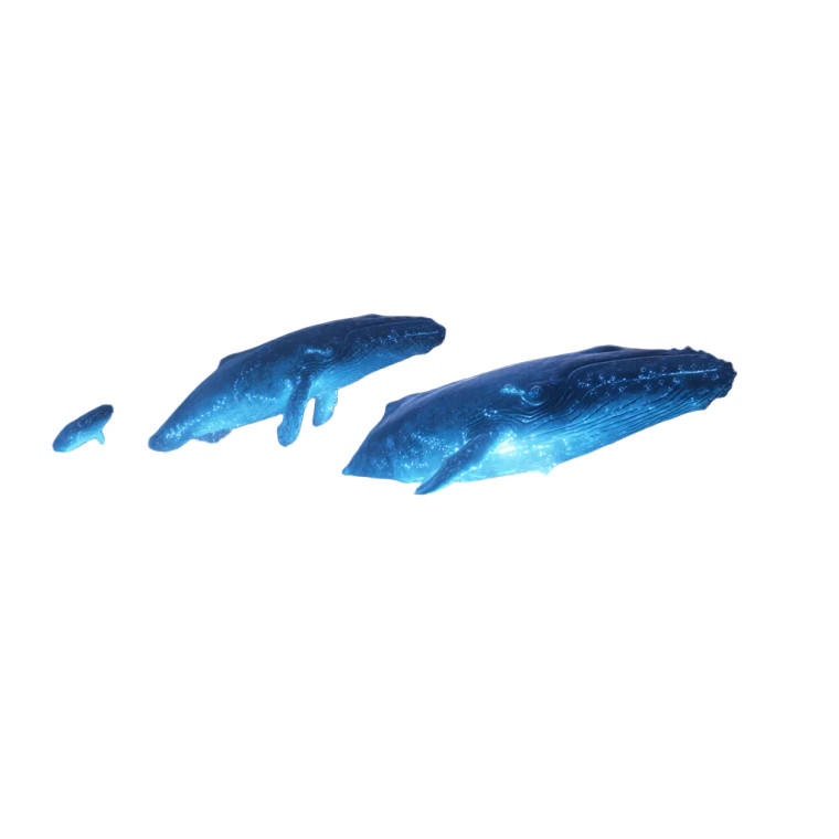 Luminescent Alien Whales Vinyl Car Decal Sticker – Waterproof & UV-Resistant 