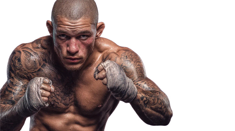 Rugged Fighter Portrait V2 Vinyl Car Decal Sticker – Waterproof & UV-Resistant 