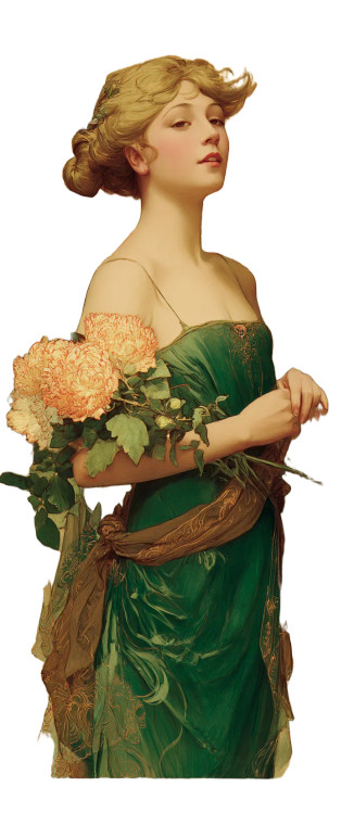 Emerald Blonde Beauty V2 Vinyl Car Decal Sticker – Waterproof & UV-Resistant 