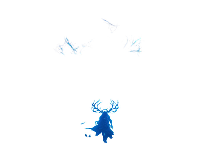 Ethereal Antlered Figure Vinyl Car Decal Sticker – Waterproof & UV-Resistant  Ethereal Antlered Figure Vinyl Car Decal Sticker – Waterproof & UV-Resistant