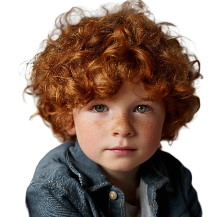 Chubby Redheaded Boy Vinyl Car Decal Sticker – Waterproof & UV-Resistant 