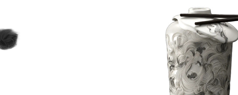 Artistic Noodle Cup Vinyl Car Decal Sticker – Waterproof & UV-Resistant 