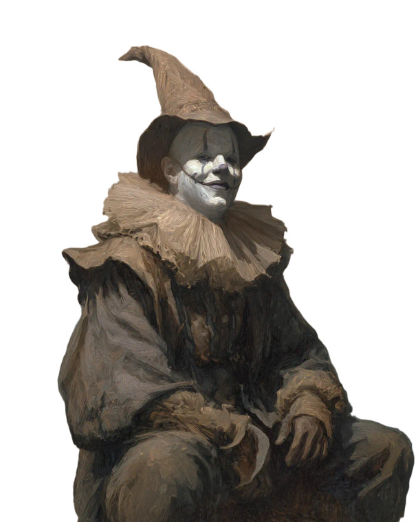 Fantasy Clown Portrait Vinyl Car Decal Sticker – Waterproof & UV-Resistant 