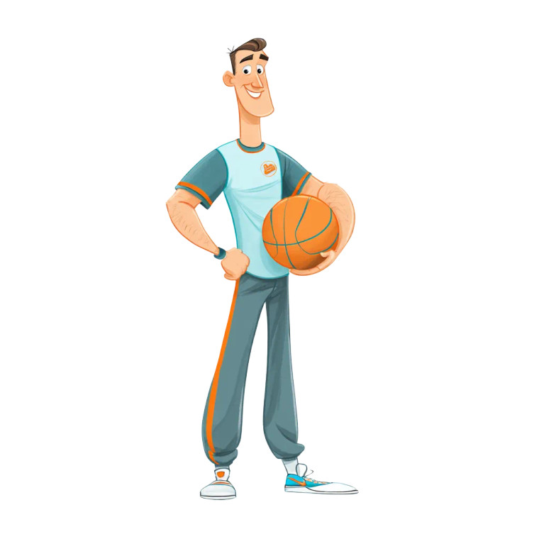 Friendly Basketball Coach Vinyl Car Decal Sticker – Waterproof & UV-Resistant 