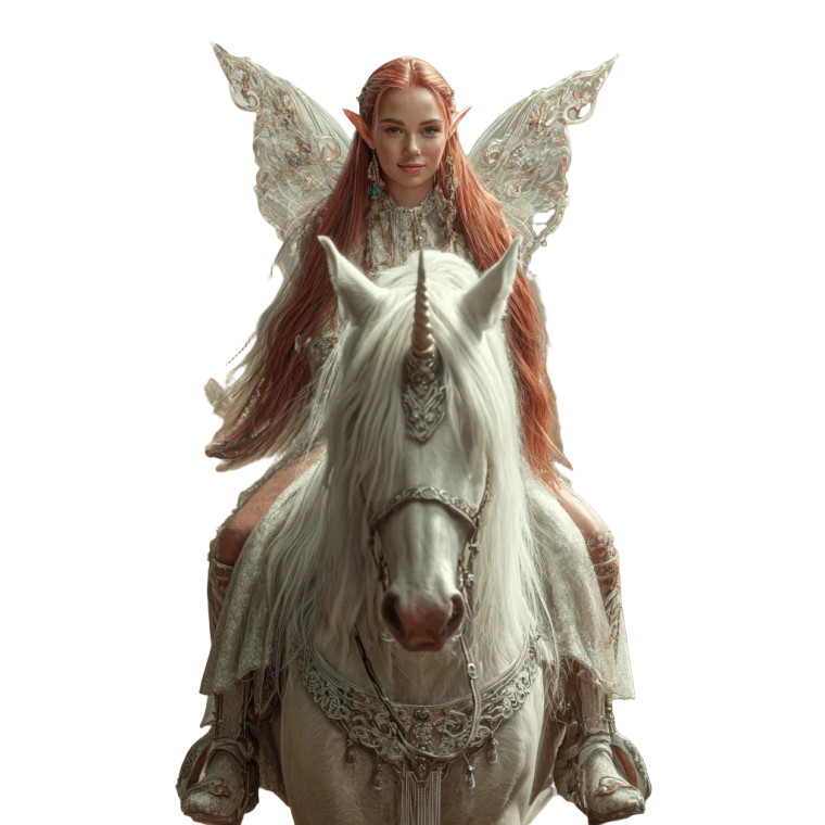 Faerie On Unicorn Vinyl Car Decal Sticker – Waterproof & UV-Resistant 