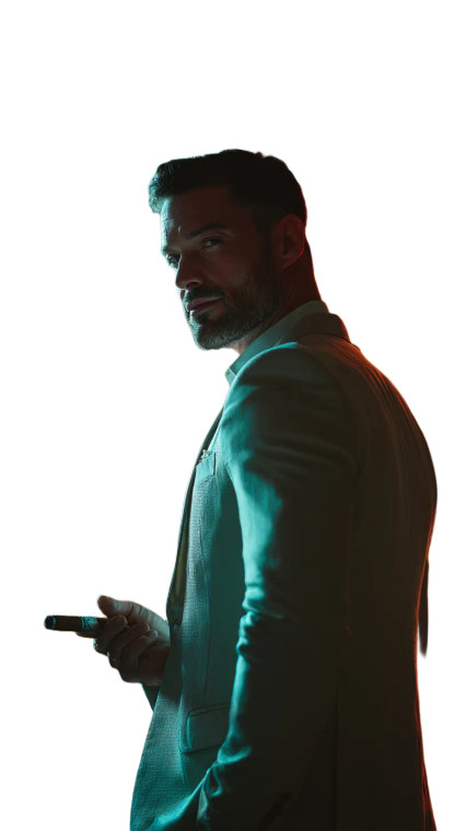Stylish Man Smoking V2 Vinyl Car Decal Sticker – Waterproof & UV-Resistant 