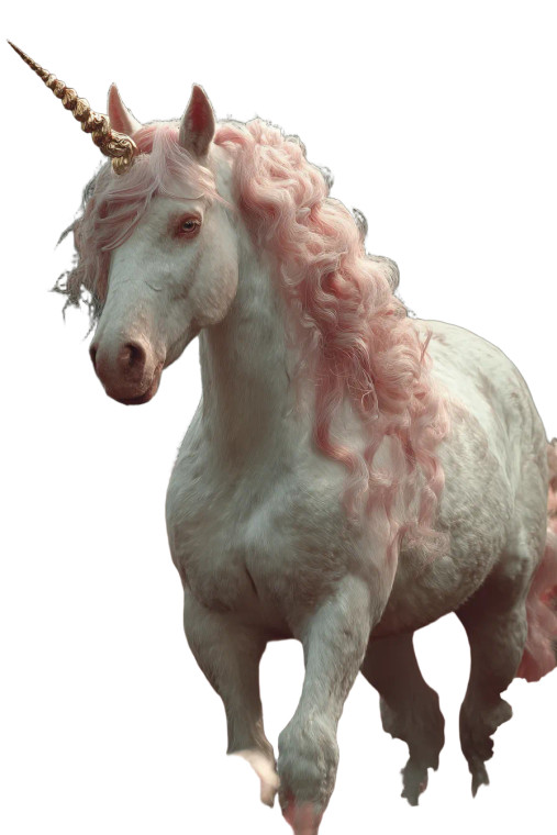Pink Unicorn Meadow V2 Vinyl Car Decal Sticker – Waterproof & UV-Resistant 