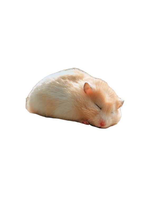 Sleeping Hamster V2 Vinyl Car Decal Sticker – Waterproof & UV-Resistant 