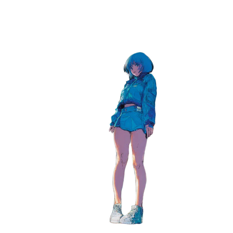 Cyber Girl Manga V2 Vinyl Car Decal Sticker – Waterproof & UV-Resistant 