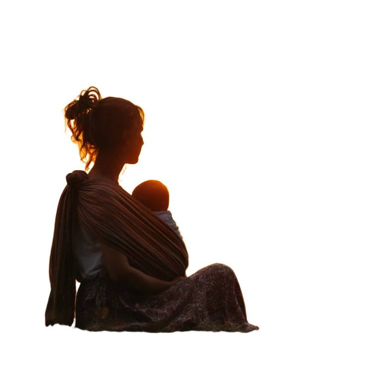 Mother With Baby Vinyl Car Decal Sticker – Waterproof & UV-Resistant 