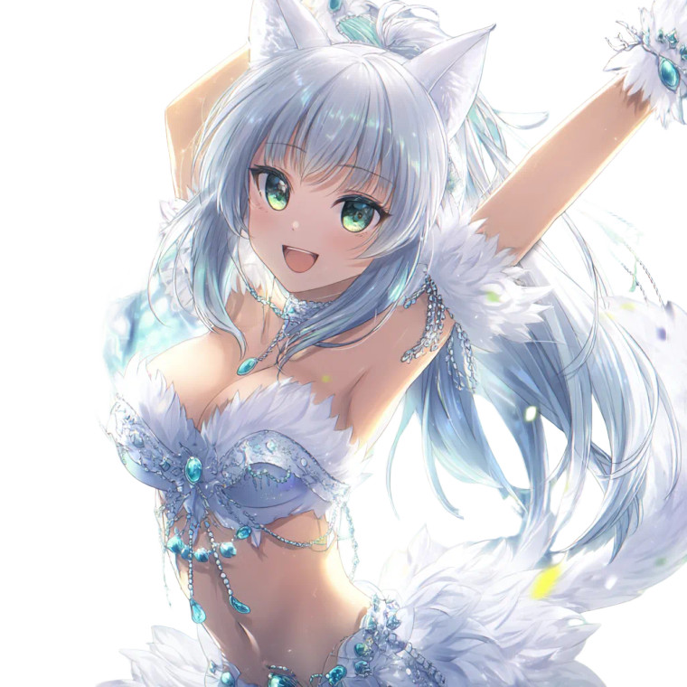 Joyful Cat Girl Vinyl Car Decal Sticker – Waterproof & UV-Resistant 