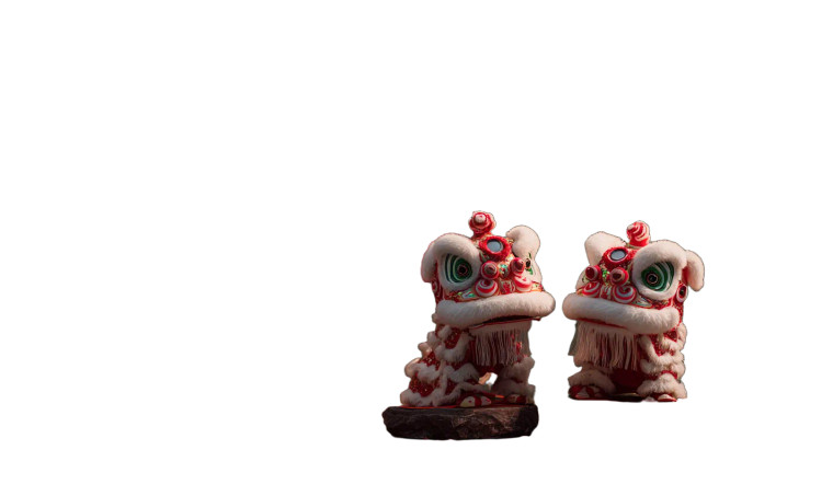 Chinese Lion Dance V6 Vinyl Car Decal Sticker – Waterproof & UV-Resistant 