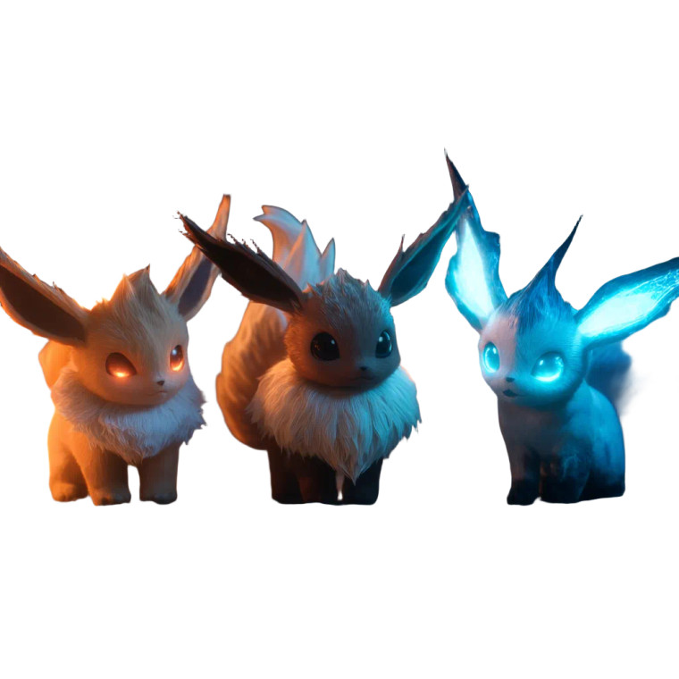 Photorealistic Eeveelutions Vinyl Car Decal Sticker – Waterproof & UV-Resistant 