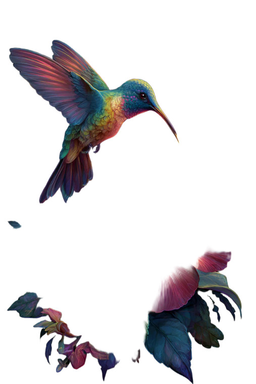 Galactic Hummingbird Tattoo Vinyl Car Decal Sticker – Waterproof & UV-Resistant 