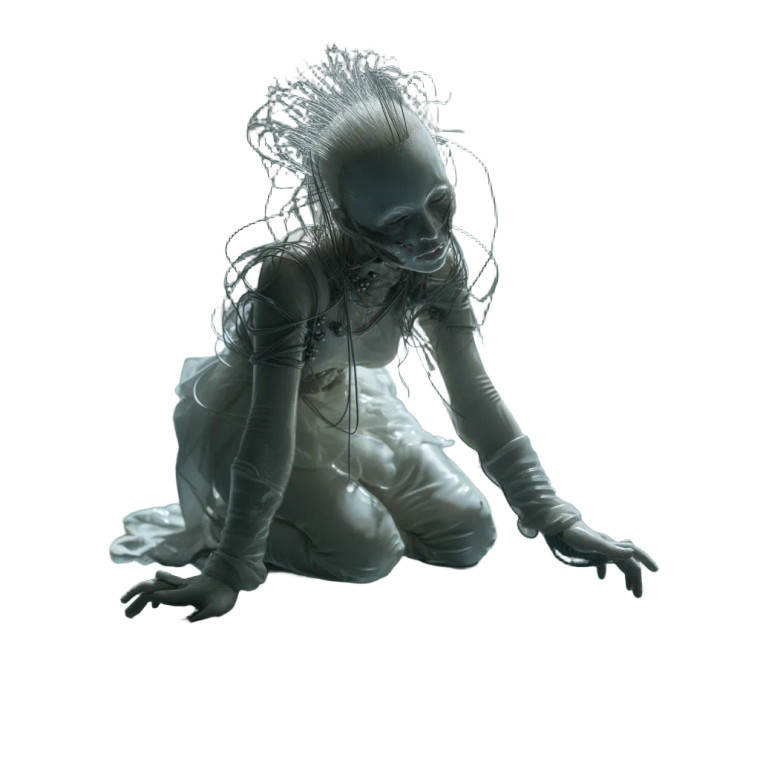 Ethereal Ice Guardian V2 Vinyl Car Decal Sticker – Waterproof & UV-Resistant 