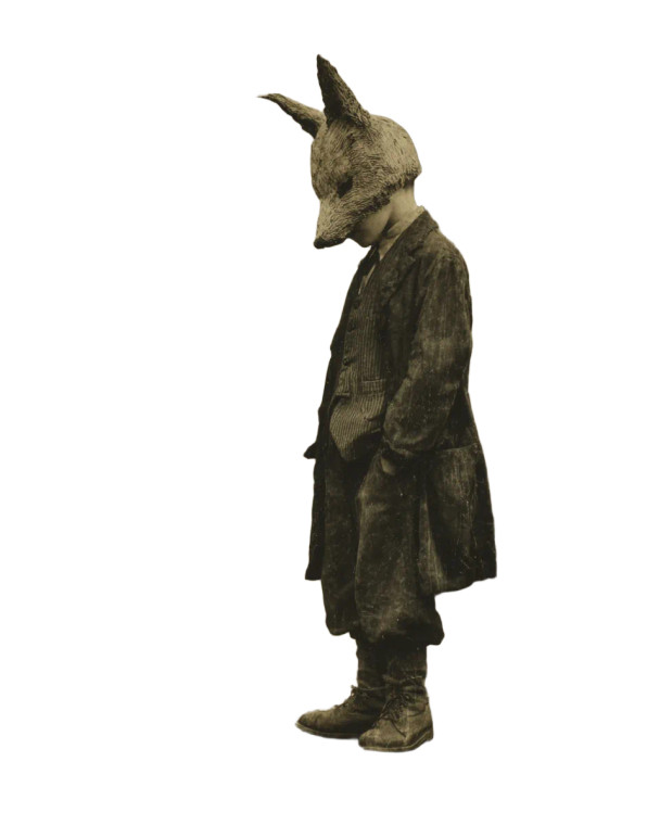 Wolf Mask Boy Vinyl Car Decal Sticker – Waterproof & UV-Resistant 