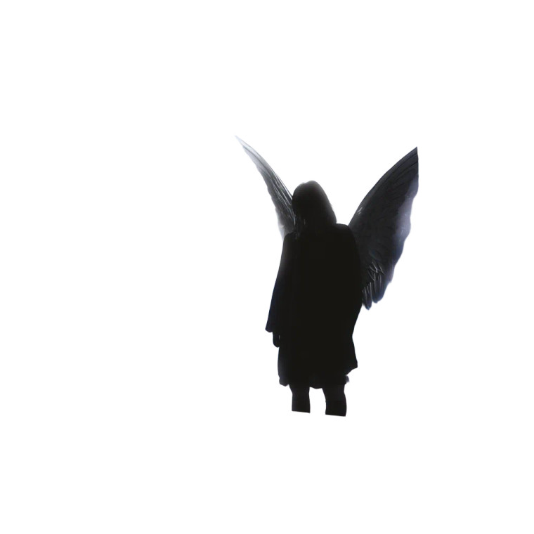Angel Girl Silhouette Vinyl Car Decal Sticker – Waterproof & UV-Resistant 