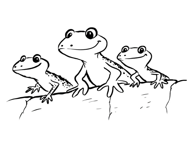 Gecko Family Drawing Vinyl Car Decal Sticker – Waterproof & UV-Resistant 