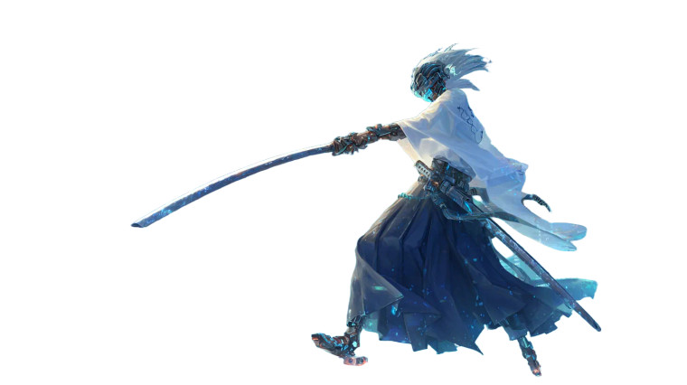 Cyber Samurai Developer Vinyl Car Decal Sticker – Waterproof & UV-Resistant 