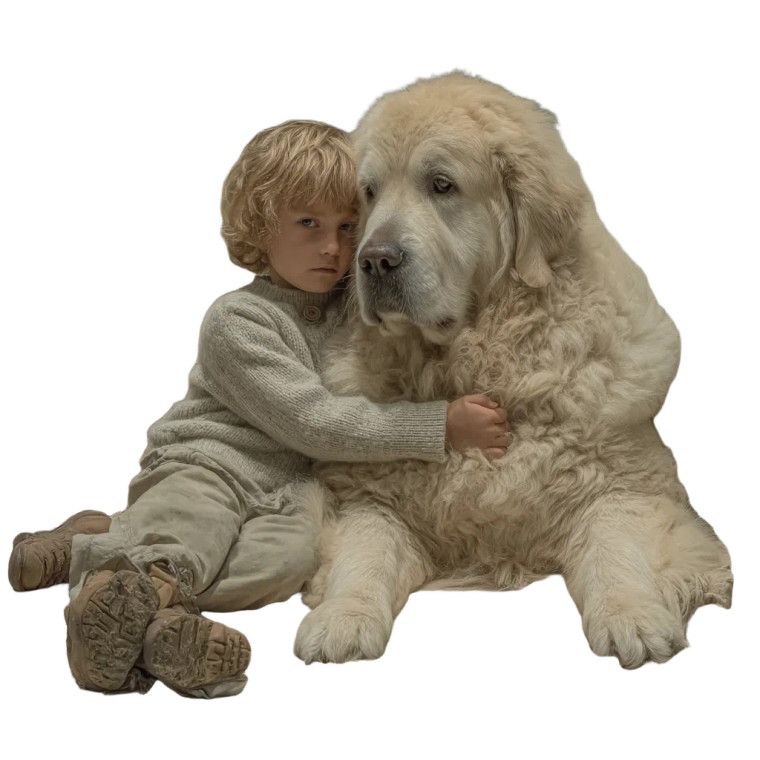 Golden Retriever Hug Vinyl Car Decal Sticker – Waterproof & UV-Resistant 