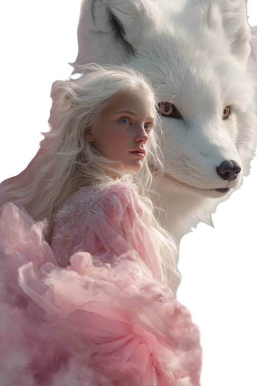 Majestic Fox Woman Vinyl Car Decal Sticker – Waterproof & UV-Resistant 