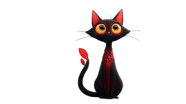 2D Cat Wallpaper Vinyl Car Decal Sticker – Waterproof & UV-Resistant 