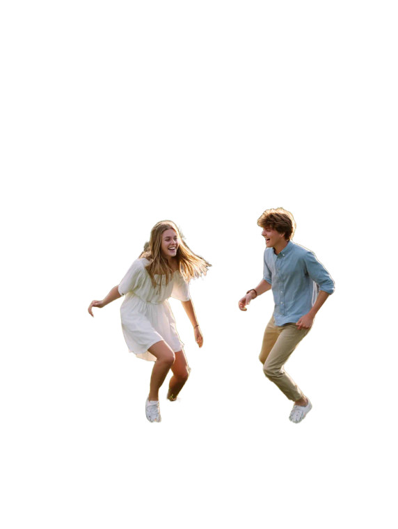 Joyful Frisbee Play Vinyl Car Decal Sticker – Waterproof & UV-Resistant 