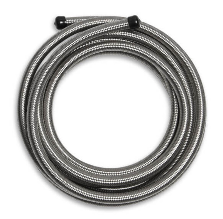 Stainless Steel Braided Hose -6 AN | 20ft Length | 350 PSI | For Most Fuels/Coolants/Oils