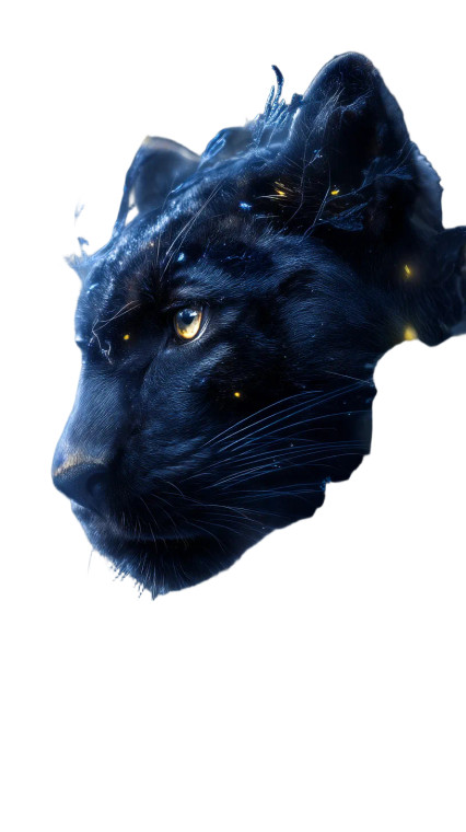 Black Panther V4 Vinyl Car Decal Sticker – Waterproof & UV-Resistant 