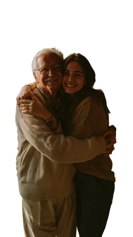 Generational Bayram Hug Vinyl Car Decal Sticker – Waterproof & UV-Resistant 