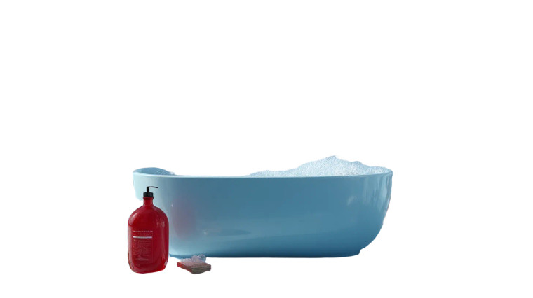 Red Soap Bottle Vinyl Car Decal Sticker – Waterproof & UV-Resistant 