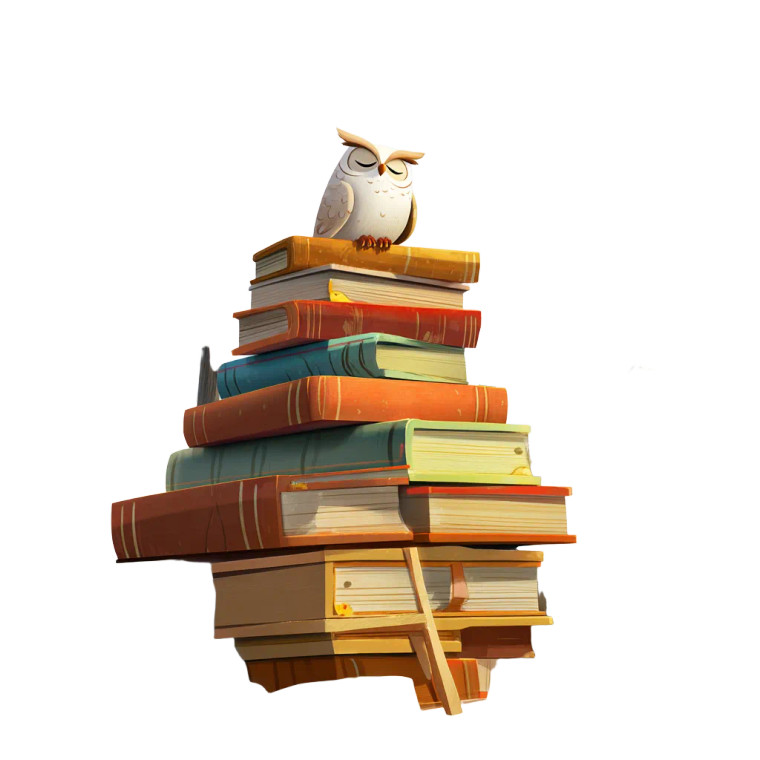 Sleepy Owl Librarian Vinyl Car Decal Sticker – Waterproof & UV-Resistant 
